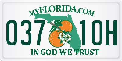 FL license plate 0371OH