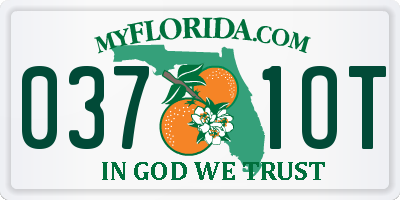 FL license plate 0371OT