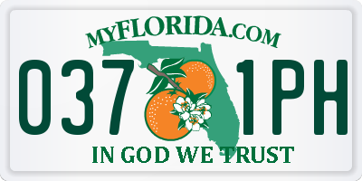 FL license plate 0371PH
