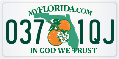 FL license plate 0371QJ