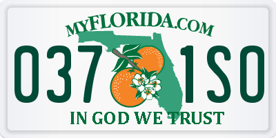 FL license plate 0371SO