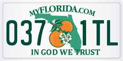 FL license plate 0371TL