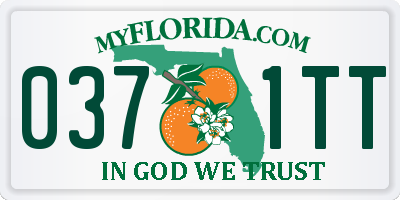 FL license plate 0371TT