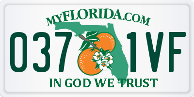 FL license plate 0371VF
