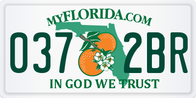 FL license plate 0372BR