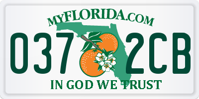 FL license plate 0372CB