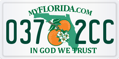 FL license plate 0372CC
