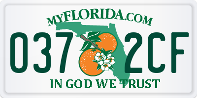 FL license plate 0372CF