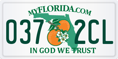 FL license plate 0372CL