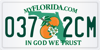 FL license plate 0372CM