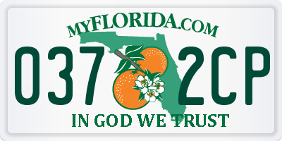 FL license plate 0372CP