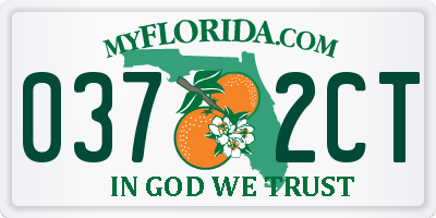 FL license plate 0372CT