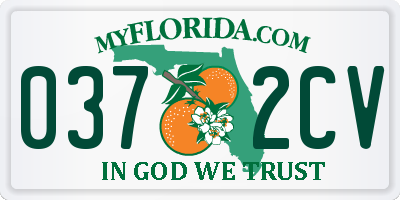 FL license plate 0372CV