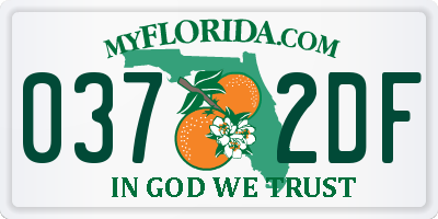 FL license plate 0372DF