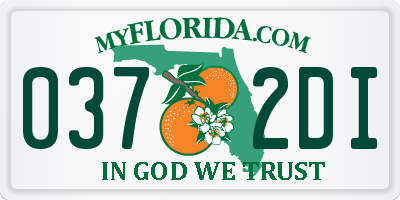 FL license plate 0372DI