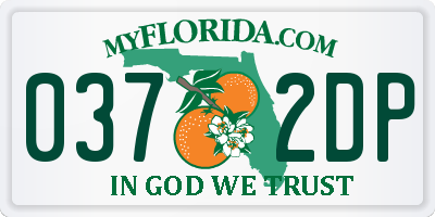 FL license plate 0372DP