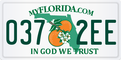 FL license plate 0372EE