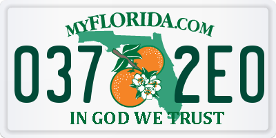 FL license plate 0372EO