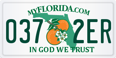 FL license plate 0372ER