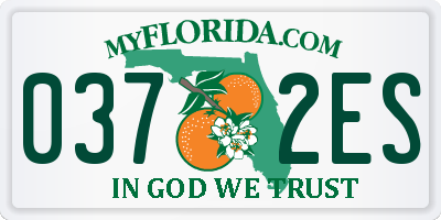 FL license plate 0372ES