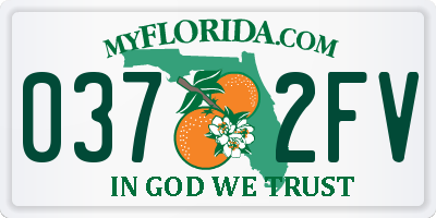 FL license plate 0372FV