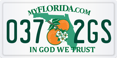 FL license plate 0372GS