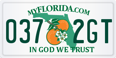 FL license plate 0372GT