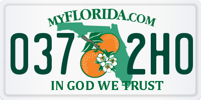 FL license plate 0372HO