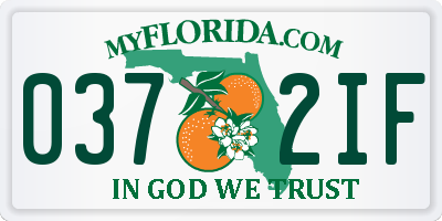 FL license plate 0372IF