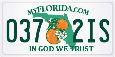 FL license plate 0372IS