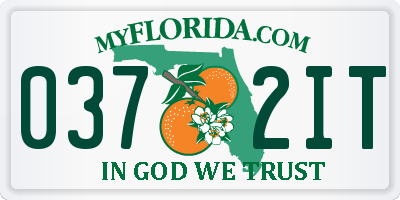 FL license plate 0372IT