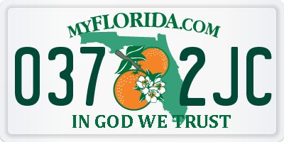 FL license plate 0372JC