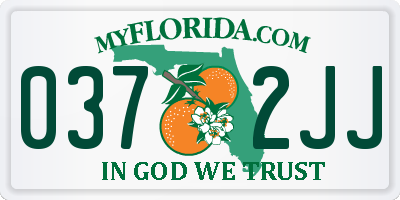 FL license plate 0372JJ