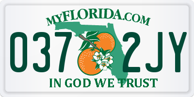 FL license plate 0372JY