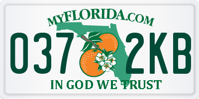FL license plate 0372KB