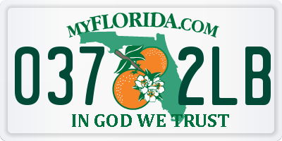 FL license plate 0372LB