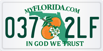 FL license plate 0372LF