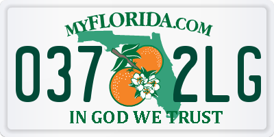 FL license plate 0372LG