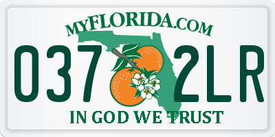 FL license plate 0372LR