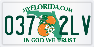 FL license plate 0372LV