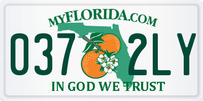 FL license plate 0372LY
