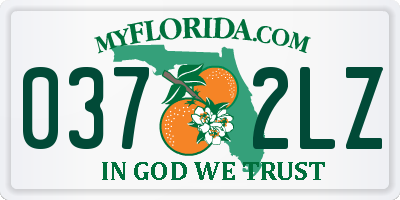 FL license plate 0372LZ