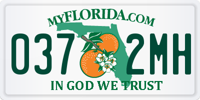 FL license plate 0372MH