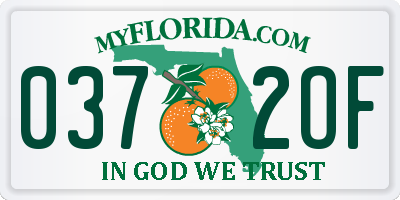 FL license plate 0372OF