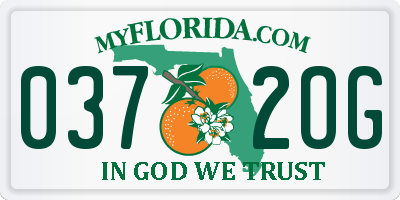 FL license plate 0372OG