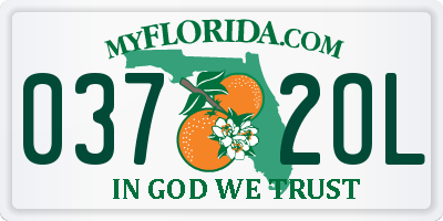 FL license plate 0372OL