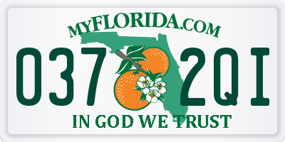 FL license plate 0372QI