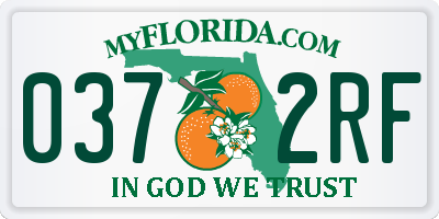 FL license plate 0372RF