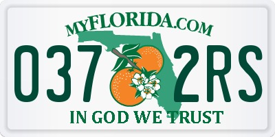 FL license plate 0372RS