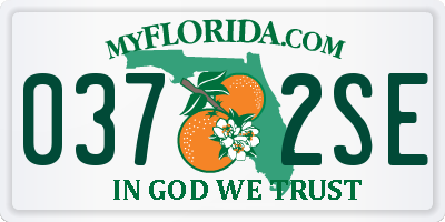 FL license plate 0372SE